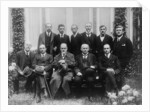 Sigmund Freud with colleagues at a psychoanalytic congress in The Hague, 1920 by Anonymous