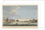 A View of London Bridge with the Ruins of the Temporary Bridge after the Fire of 11th April 1758 by English School