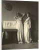 Two Female Models in Classical Costume with Eakins's Sculpture 'Arcadia', c.1883 by Thomas Cowperthwait Eakins