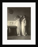 Two Female Models in Classical Costume with Eakins's Sculpture 'Arcadia', c.1883 by Thomas Cowperthwait Eakins