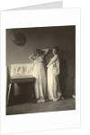 Two Female Models in Classical Costume with Eakins's Sculpture 'Arcadia', c.1883 by Thomas Cowperthwait Eakins