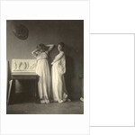 Two Female Models in Classical Costume with Eakins's Sculpture 'Arcadia', c.1883 by Thomas Cowperthwait Eakins