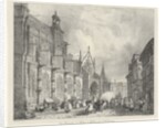 General view of the church of St Gervais and St Protais from 'Voyages Pittoresques et Romantiques dans l'Ancienne France: Normandie', 1824 by Richard Parkes Bonington