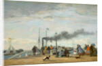 Jetty and Wharf at Trouville, 1863 by Eugene Louis Boudin