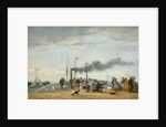 Jetty and Wharf at Trouville, 1863 by Eugene Louis Boudin