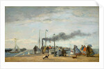 Jetty and Wharf at Trouville, 1863 by Eugene Louis Boudin