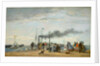 Jetty and Wharf at Trouville, 1863 by Eugene Louis Boudin