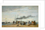 Jetty and Wharf at Trouville, 1863 by Eugene Louis Boudin