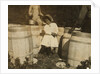 Mary Christmas, only 3, made to pick cranberries spilt at the barrels by her grandfather, Week's Bog, Falmouth, Massachusetts, 1911 by Lewis Wickes Hine