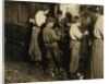 10 year old Jimmie who has been shucking 3 years with an 11 year old boy who shucks 7 pots by Lewis Wickes Hine