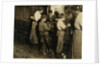 10 year old Jimmie who has been shucking 3 years with an 11 year old boy who shucks 7 pots by Lewis Wickes Hine