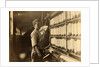 John Dempsey, 11 or 12 years old, Saturday worker in the mule-spinning room at Jackson Mill, Fiskeville, Rhode Island, 1909 by Lewis Wickes Hine