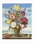 Bouquet of Flowers on a Ledge, 1619 by Ambrosius the Elder Bosschaert