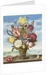 Bouquet of Flowers on a Ledge, 1619 by Ambrosius the Elder Bosschaert