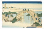 Drum Bridge of Kameido Tenjin Shrine from the Series Wondrous Views of Famous Bridges in All the Province, 19th century by Katsushika Hokusai (after)