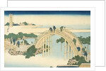 Drum Bridge of Kameido Tenjin Shrine from the Series Wondrous Views of Famous Bridges in All the Province, 19th century by Katsushika Hokusai (after)