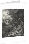 The Angel Appearing to the Shepherds, 1634 by Rembrandt Harmensz. van Rijn