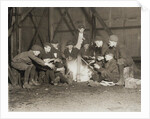 Gang of Newsboys at 10:00 p.m., 1910 by Lewis Wickes Hine