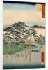 Fujisawa from the series 53 stations of the Tokaido, 1855 by Ando or Utagawa Hiroshige