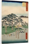 Fujisawa from the series 53 stations of the Tokaido, 1855 by Ando or Utagawa Hiroshige