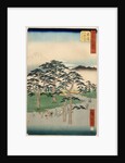 Fujisawa from the series 53 stations of the Tokaido, 1855 by Ando or Utagawa Hiroshige