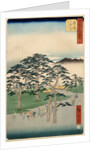 Fujisawa from the series 53 stations of the Tokaido, 1855 by Ando or Utagawa Hiroshige