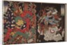Kintoki Overpowering a Demon and Warrior on Skull, 1868 by Tsukioka Yoshitoshi
