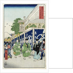 Suruga-chō in the Eastern Capital from the series 36 Views of Mount Fuji, c.1858-9 by Ando or Utagawa Hiroshige