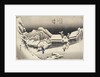 Evening Snow at Kanbara from the series 53 Stations of the Tokaido, c.1833-4 by Ando or Utagawa Hiroshige