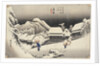 Evening Snow at Kanbara from the series 53 Stations of the Tokaido, c.1833-4 by Ando or Utagawa Hiroshige