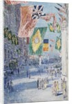 Avenue of the Allies: Brazil, Belgium, 1918 36 5/16 x 24 5/16 in. by Childe Frederick Hassam