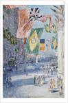 Avenue of the Allies: Brazil, Belgium, 1918 36 5/16 x 24 5/16 in. by Childe Frederick Hassam