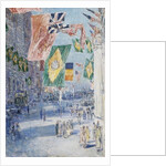 Avenue of the Allies: Brazil, Belgium, 1918 36 5/16 x 24 5/16 in. by Childe Frederick Hassam