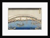 Temma Bridge, Settsu Province from the Series Wondrous Views of Famous Bridges of Various Provinces, c.1835 by Katsushika Hokusai (after)