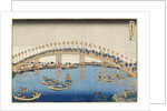 Temma Bridge, Settsu Province from the Series Wondrous Views of Famous Bridges of Various Provinces, c.1835 by Katsushika Hokusai (after)