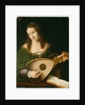 Lady Playing a Lute, c.1530 by Veneto Bartolomeo