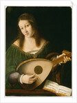 Lady Playing a Lute, c.1530 by Veneto Bartolomeo