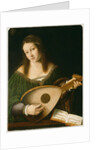 Lady Playing a Lute, c.1530 by Veneto Bartolomeo