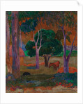 Landscape with a Pig and a Horse, 1903 by Paul Gauguin