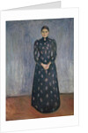 Inger in Black and Violet, 1892 by Edvard Munch