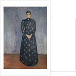 Inger in Black and Violet, 1892 by Edvard Munch