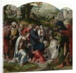 The Raising of Lazarus, centre panel of the triptych, c.1530 by Aertgen Claesz van Leyden