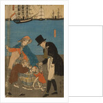 Dutch people taking a Sunday walk in Yokohama, 1871 by Utagawa Sadahide