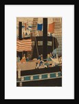 Western traders loading cargo in Yokohama, 1861 by Utagawa Sadahide