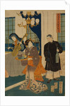 Parlour of a foreign mercantile house in Yokohama, 1861 by Utagawa Sadahide