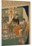 Parlour of a foreign mercantile house in Yokohama, 1861 by Utagawa Sadahide