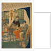 Parlour of a foreign mercantile house in Yokohama, 1861 by Utagawa Sadahide