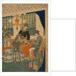Parlour of a foreign mercantile house in Yokohama, 1861 by Utagawa Sadahide