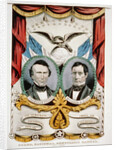 Democratic presidential campaign banner, 1852 by American School