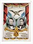 Democratic presidential campaign banner, 1852 by American School